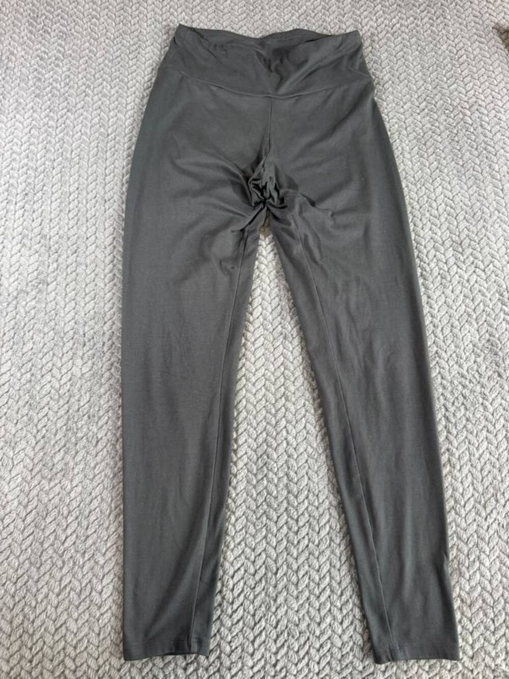 Express Women’s High Rise Leggings Black Charcoal Soft Stretch Ankle Size S